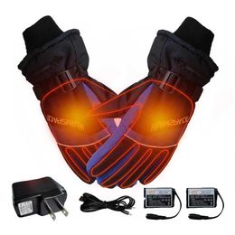 Ski Gloves Winter Ski Outdoor USB Hand Glove Warmer Electric Heated Gloves with 4000mAh Rechargeable Battery Cycling Motorcycle Gloves L221017