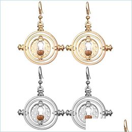 Dangle Chandelier Earring Hourglass Time Converter Timeturner Earrings Drop Delivery 2022 Jewellery Dhg5V