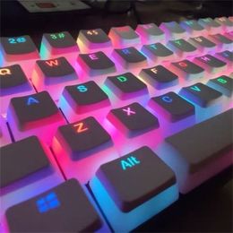 Keyboards OEM Profile PBT Keycaps 108 Keys Pudding Keycap For Cherry MX Switch Mechanical Keyboard kit RGB Gamer backlit 221018