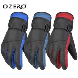 Ski Gloves OZERO Men Women Ultralight Waterproof Winter Warm Snowboard Motorcycle Riding Snow waterproof gloves L221017