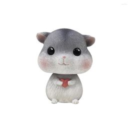 Interior Decorations Shaking Head Hamster Decor Car Adornment Desktop Ornament For Home Shop - Type A