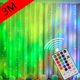 Strings USB LED String Light Fairy Garland 3m Curtain Christmas Lights Decor For Home Holiday Decorative Year Lamp