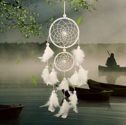 Dream Catcher Room Decor Decorative Objects White Feather Dreamcatcher Wind Chimes Multicolor 1223397