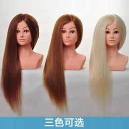 Head Model Mannequin Head with Shoulder Makeup Updo Hair Scald Hair Model Mannequin Head Hair Braiding Simulation