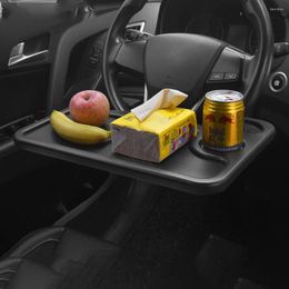 Drink Holder Car Steering Wheel Tray Table Food Coffee Dining Laptop Computer Desk Mount Stand