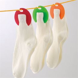 Home Storage Sock Clips Hooks Colourful Sock Organisers Sorters Holders RRB16538