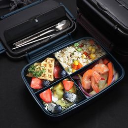 Dinnerware Sets Portable Lunch Box For Kids Japanese Style Bento With Tableware Thermal Storage Containers