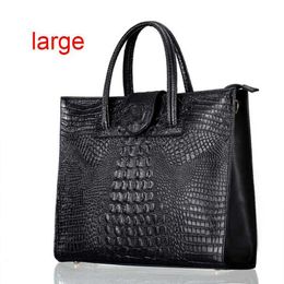 designer Dinner bag Shoulder Leather bags Women Handbag Big Totes Large Capacity Briefcase Crocodile pattern Genuine Ladies Hand Bag Luxury