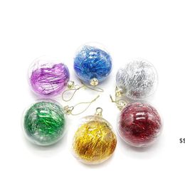 Blank 8CM Sublimation Christmas Ball DIY Xmas Tree Hanging Decorations Ornaments for Party Decoration diy Crafts BY SEA JNB16526