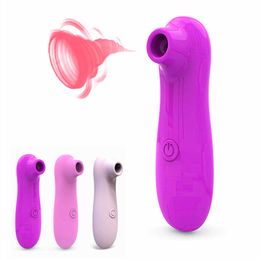 Beauty Items 10 Speed Clit Vibrator For Woman Adult Nipple Sucking Vibrating Blowjob Clitoral Vagina Stimulator sexy Toys Women Tool Shop
