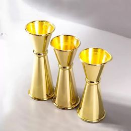 60ml Stainless Steel Measure Cup Bar Tools Cocktail Shaker Dual Shot Drink Spirit Measuring Cups Jigger With Graduated Tool GCB16528