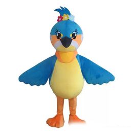 Discount factory sale Lovly Blue Bird Mascot Costume Carnival Festival Party Dress Outfit for Adult