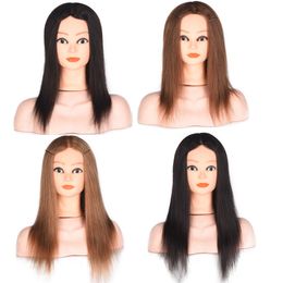 Human Hair Mannequin Head Mock Wig Mannequin Head Cut Blow Perm Dye Real Hair Mock Wig Wig Mannequin Head Real Hair Model