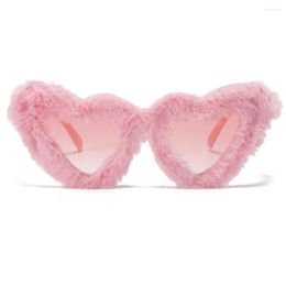 Солнцезащитные очки фиолетовое розовое сердце женщины винтажные солнцезащитные очки женщины смешные аксессуары Uv400 летние женские подарки 2022