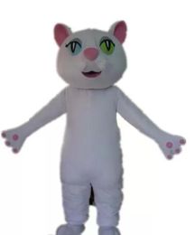 2022 Discount factory sale Ventilation a lady white cat mascot costume for adult to wear
