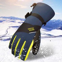 Ski Gloves Men Women Touch Screen Ski Snowboard Gloves Winter Warm Sport Mittens Windproof Waterproof Cycling Running Fishing Skiing Gloves L221017