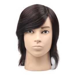 Mens Mannequin Head Haircut Hair Practise Head Mannequin Head Male Hair Model Mens Mannequin All Real Hair Mens Short Mannequ