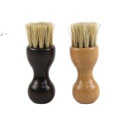 Gourd Shape Shoe Clean Hair Brush Oiled Polishing Ash Removal Cleaning Beech Furniture Sundries Ground Cleans Brushes GCB16537