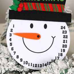 Christmas Decorations Count Down To Wall Hanging Decor Clock Santa Claus Snowman 24 Days Til Counting Signs Xmas