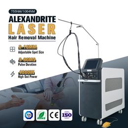 2023 latest alexandrite laser hair removal machines Long Pulse Lazer ALEX ND YAG machine Dual-wavelength 1064nm 755m