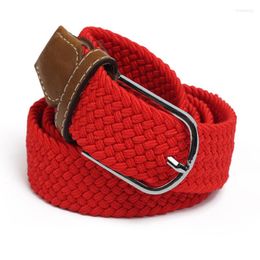 Belts Fashion Knitted Women Men Leisure Elastic Waist Belt High Quality Pin Buckle Strap Adjustable Casual Weave