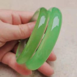 Bangle Grade A Green Jade Bangles Women Fine Jewelry Accessories Genuine Natural Myanmar Jadeite Bracelets Certified Burma Jades