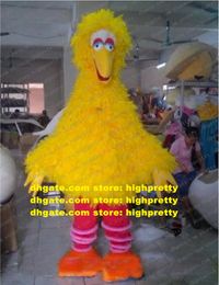 Rhubarb Bird Yellow Big Bird Mascot Costume Adult Cartoon Character Outfit Suit Party Hard Party Down Thanks Will zz7859