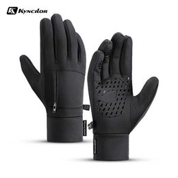 Ski Gloves Winter Men Women Snow Waterproof Cycling Full Finger Warm Thermal Fleece with Small Zipper Pocket L221017