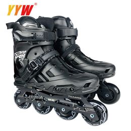 Ice Skates Inline Adult Roller 85a 72mm 74mm Wheeled 4 Wheels Shoes Skate Sneakers Rollers Sport Shoe For Adults Size 35-44 Patines L221014