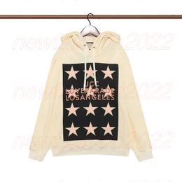 Cotton Jersey Sweatshirt Print G Love Parade Los Angeles With Stars Hooded Sweatshirt Men Women Hoodie Long Sleeve Pullover Solid Couple Clothes Casual Hoodies