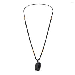 Christmas Decorations Natural Tourmaline Stone Pendant Energy Chakra Necklace Crystal Black For Men Women Gift Jewellery