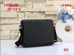 designer men shoulder bags man briefcase leather Crossbody totes Messenger wallet Satchel hand bag wallet 1404-3#28cm