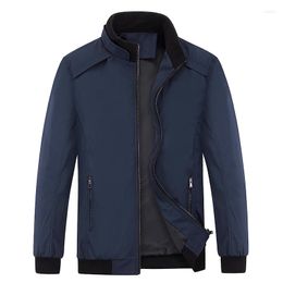 Men's Jackets Spring Jacket Men Thin Stand Collar Casual Boys Large Size Coat 3xl 4xl Fashion Autumn Blue Windbreaker Male