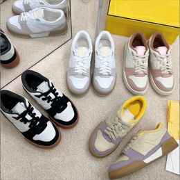 Women Tennis Shoes Casual Shoes Canvas Sneakers Luxury High-Quality Men 'S Leather Fashion Brand Letter Standard Ribbon Flat-Bottomed Lace Fabric Sneakers