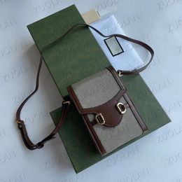 Erkekler Kadın Tasarımcı Crossbody Bags 625615 At Bitlik 1955 Mini Telefon Kılıf Omuz Çantası 9 Renk Klasik Zincir Cüzdan