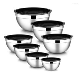 Chair Covers 7 Pieces Mixing Bowl Stainless Steel Salad Stackable Serving With Airtight Lids For Kitchen Cooking Baking Etc