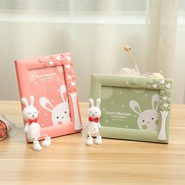 10PCS Baby Shower Favours 7 inch Cartoon Cute Rabbit Photo Frame 7" Kindergarten Student Picture Frames children's Room Decorative Ornament