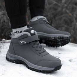 2022 Boots Winter Women Men Plush Snow Waterproof Sneakers Climbing Hunting Shoes Unisex Lace-up Outdoor Warm Hiking Boot Man L221018