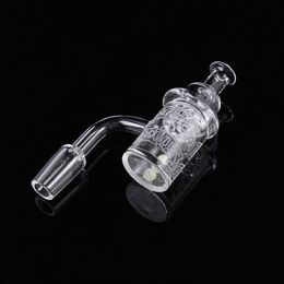 Wholesale Backwoods Logo Print Banger Smoking Accessories With Round Cap For Hookahs Unique Dome Banger Flat Terp Slurper Include Small Pearl ZQ02