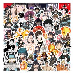 50Pcs Anime Cartoon Fire Force stickers Graffiti Kids Toy Skateboard car Motorcycle Bicycle Sticker Decals Wholesale