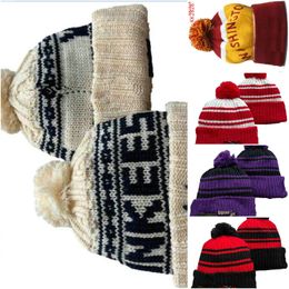 LOS ANGELES Beanie LA NY North American Baseball Team Side Patch Winter Wool Sport Knit Hat Skull Caps A1