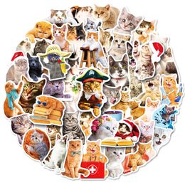 50Pcs Cute cat Animal Stickers for Kids Teens Vinyl Waterproof Sticker for Laptop Bumper Skateboard Water Bottles Computer Phone BP-318