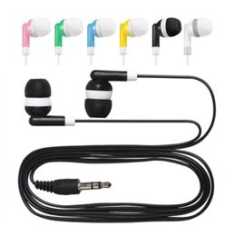 Universal Disposable Earphones In Ear Wired Stereo Earbuds for Mobile Phone Museum School Library Hotel Hospital Company Gift