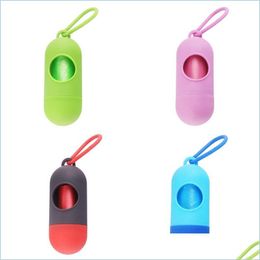 Other Dog Supplies Pets Portable Dog Toilet Cleaning Products Necessary Dustbin Mini With Hook Convenient Disposable Bag Pet Supplie Dhvyg