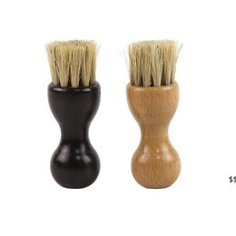 Gourd Shape Shoe Clean Hair Brush Oiled Polishing Ash Removal Cleaning Beech Furniture Sundries Ground Cleans Brushes JNB16537