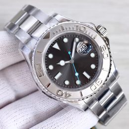 Men's Watch 40mm Black Dial Master Automatic Mechanical Watches Sapphire Glass Classic Folding Strap Super Luminous Water Resistant Wristwatch