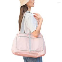 Duffel Bags Women Foldable Waterproof Travel Organiser Large Capacity Luggage Fashion Shopping Tote Functional Shoulder Bag