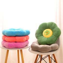 Pillow Small Daisy Striped Plush Cute Creative Flower Chair Home Decoration Thicken