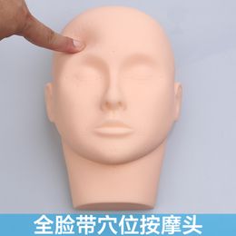 Beauty Salon Dummy Head Mould Face Washing Beauty Model Head Female Facial Acupuncture Point Beauty Head Model Full Face Acupuncture Point