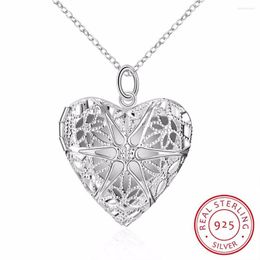 Pendant Necklaces Christmas Gift 925 Sterling Silver Po Frame Necklace Woman Charm / Classic Statement Fine Jewellery Wholesale